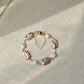 Mauve Rectangular & Coin Freshwater Pearls, Magnetic Clasp Bracelet