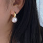 Huge jumbo Freshwater pearls Classic Elegant Gold Clip Huggies with Oversized Pearls Wedding Hoop earring  anniversary Gift for her