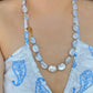 Elegant Vintage Flat Baroque Pearl Dainty Necklace – Toggle Clasp Princess Wedding Jewelry Pearl Choker Necklace Bridesmaid Gift for her