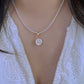 Unique Handmade Baroque Pearl Fried Egg Pendant – Removable Universal Charm for Necklace