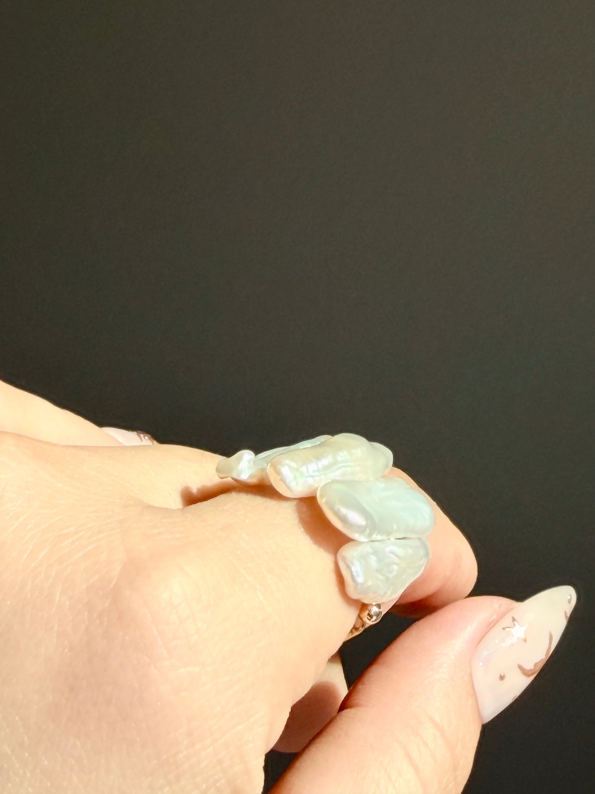 Aurora Biwa Baroque Pearl Ring