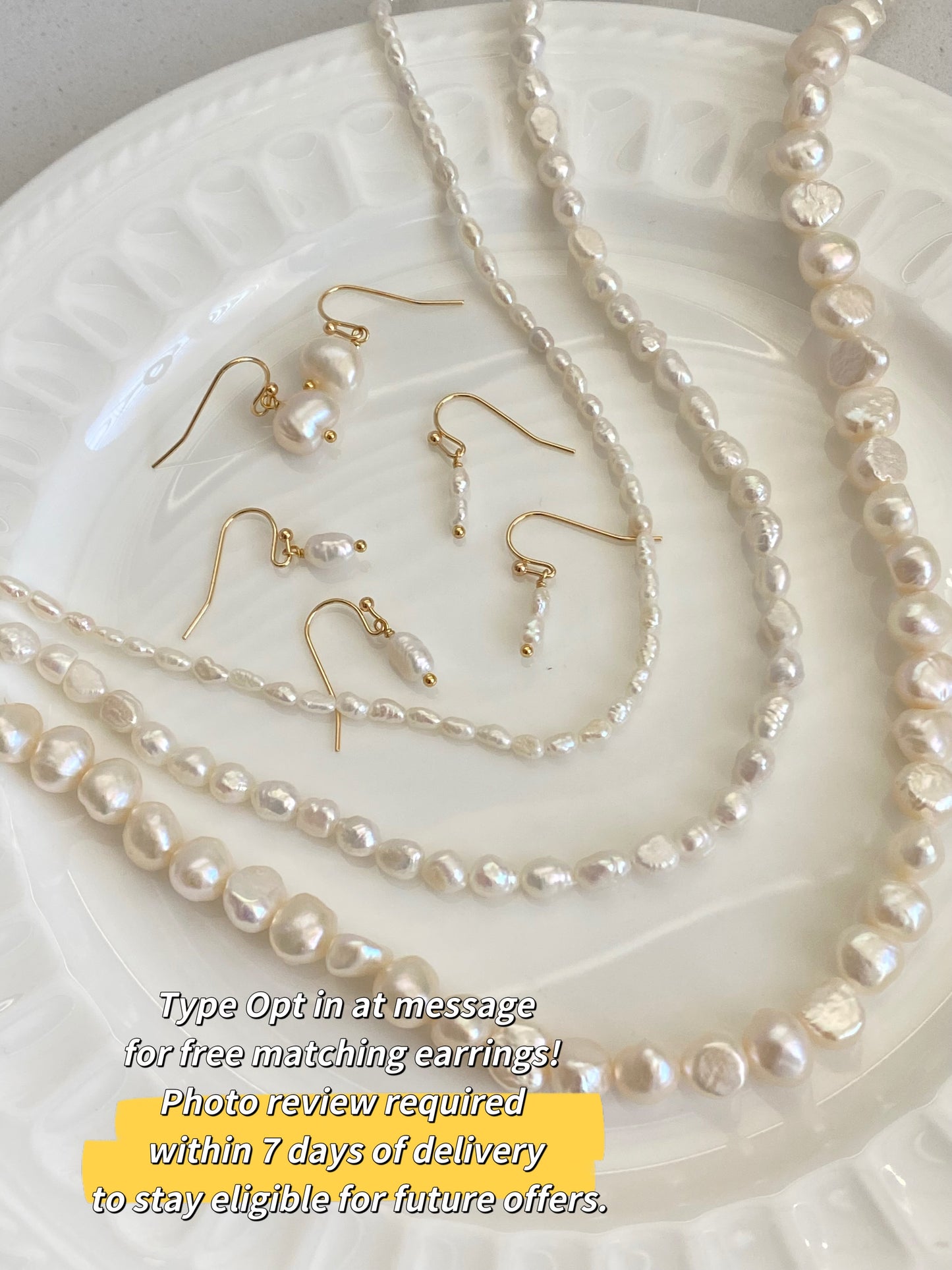 First Impression  Minimalist Freshwater Pearl Dainty Necklace Baroque Pearl Layering Necklace Bridesmaid Gift Birthday Gift for Her