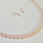 Sakura Pink Freshwater Pearl Necklace | Dainty Minimalist Pearl Choker Necklace