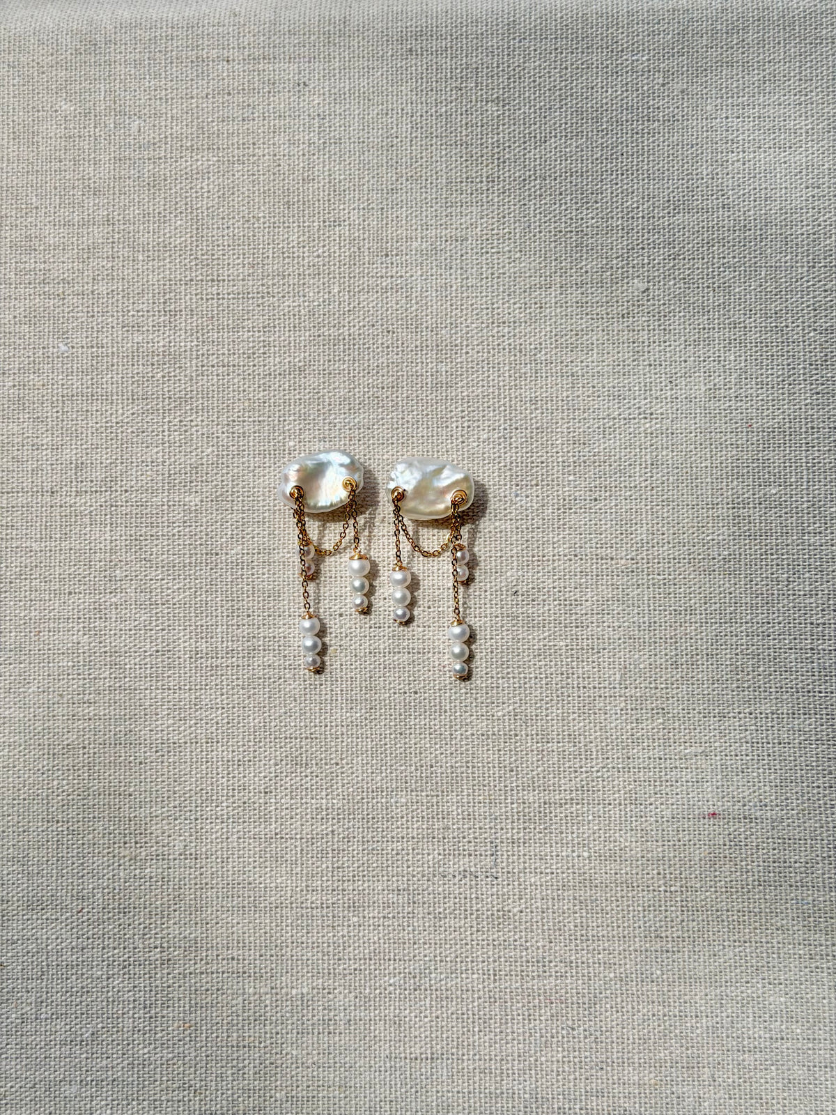AURORA — Baroque Pearl Dangle Earrings