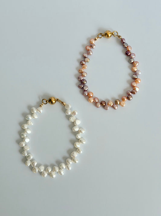 FLEURÉE Convertible Pearl Bracelet & Choker | Baroque Pearl Jewelry