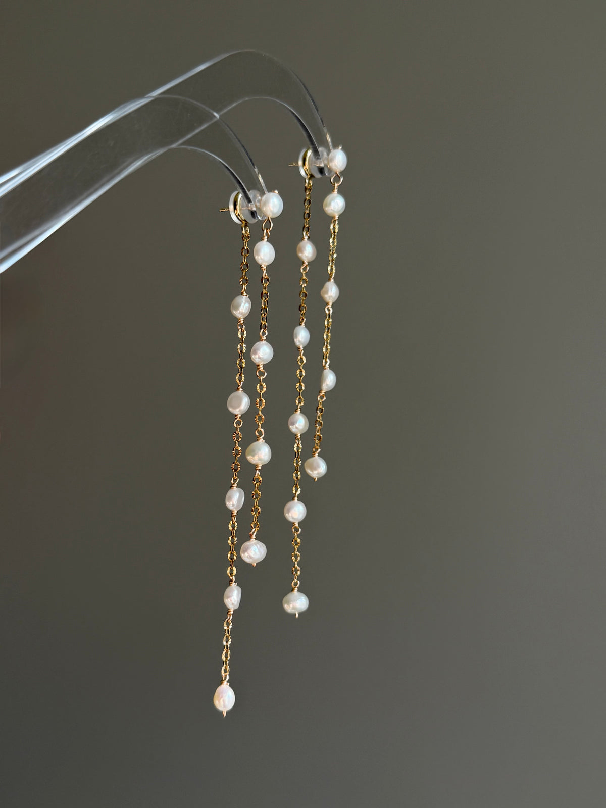 Celeste Convertible baroque Pearl Tassel Earrings