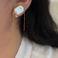 ASTRAEA Baroque Rectangle Pearl Tassel Earrings