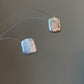 Dainty Baroque Pearl Stud- Square Pearl Stud Earring-Minimalist Pearl Stud Earrings-Sterling Silver Earring-Bridesmaid Gifts