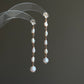 Letitia Linear Baroque Pearl Dangle Earrings