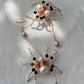 Limited edition Halloween Statement  Freshwater Pearl Spider Earrings Handmade Baroque Pearl Spider Dangle Gothic Asymmetrical Earrings