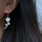 Bellies fairy Baroque Pearl Daisy Earrings Spring love dangle earring unique crush love earring dating jewelry friendship earring