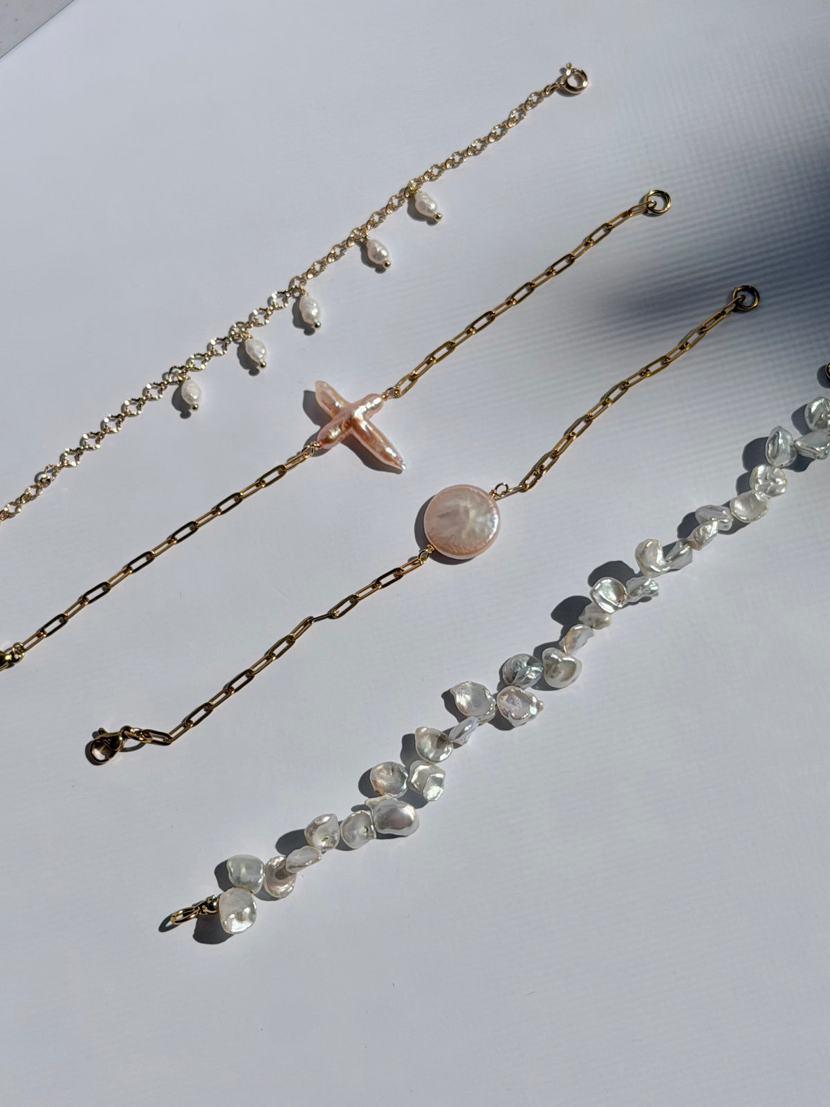 Custom Baroque Pearl Bracelet | Bridesmaid & Wedding Gift