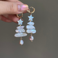Rare found handmade natural baroque pearls christmas tree removable pendant,holiday gift