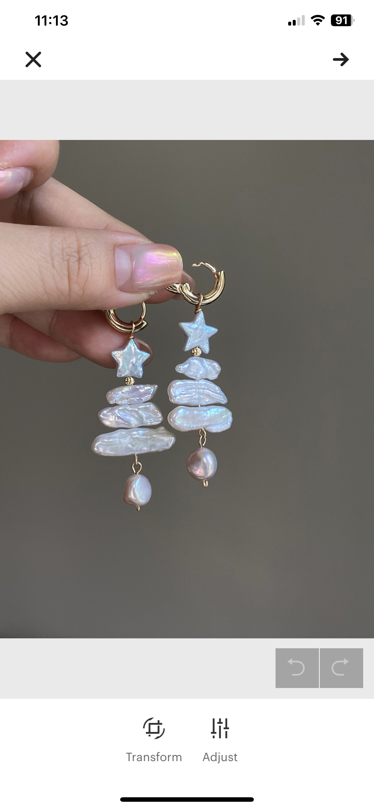 Rare found handmade natural baroque pearls christmas tree removable pendant,holiday gift