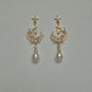 Celestial Star and Moon Baroque Pearl Dangle Earrings | Bridal & Wedding Accessories