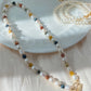 Natural freshwater pearl with rainbow tiger eyes chocker necklace,gift for her,gift for him