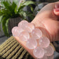 Jumbo size Starlight Rose Quartz Bracelet- Enhance Your Wellbeing with Natural Healing Crystals