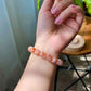 High end grade red tone clear clean flower agate smooth polish round cherry blossom agate,gift for her