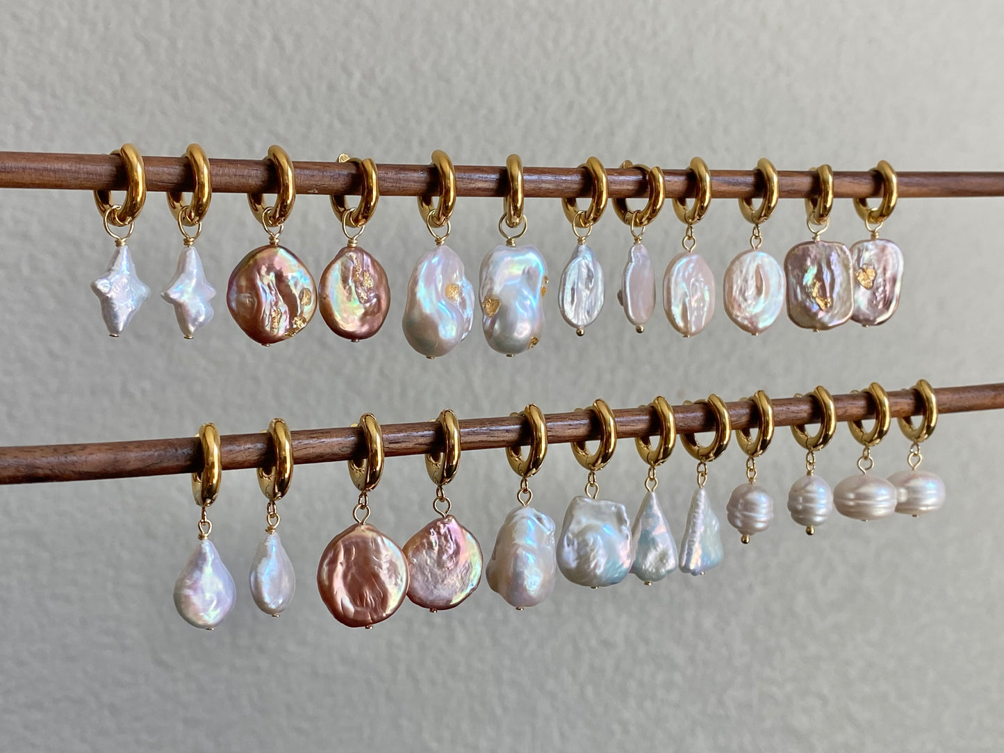 Detachable Gold Plated Pendant for Necklaces & Earrings
