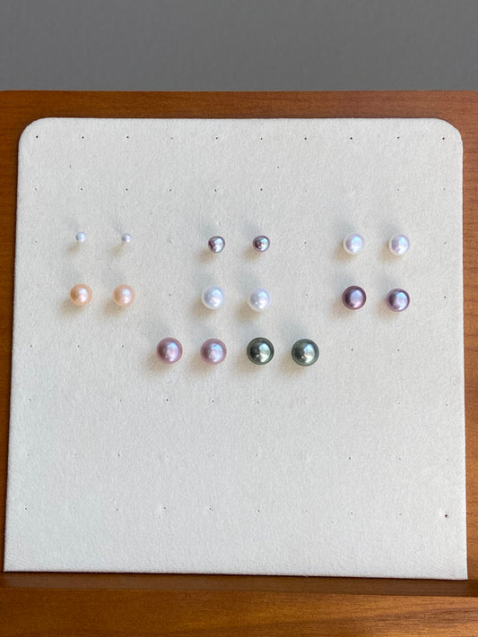 Classic Freshwater Pearl Stud Earrings – Minimalist Everyday Jewelry