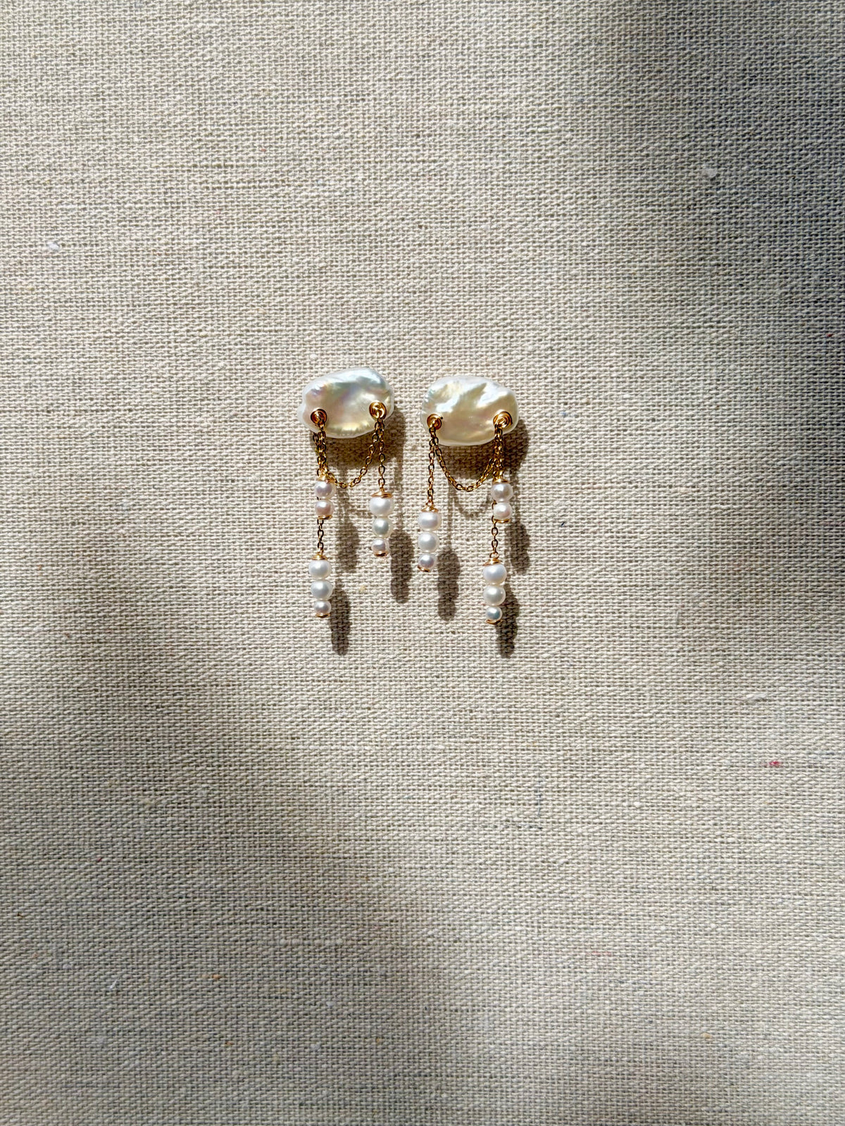 AURORA — Baroque Pearl Dangle Earrings