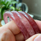 Strawberry Quartz Bangle Bracelet - Natural Healing Energy & Unique Fashion Accessory | Enhance Love and Emotional Connection
