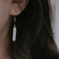 Minimalist Baroque Pearl Drop Earrings  Dainty Gold Dangle Earrings Black and white Modern Simplicity Earring gift for her gift to them
