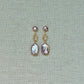 Lavender Baroque Pearl Drop Earrings – VIOLETTE