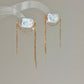 ASTRAEA Baroque Rectangle Pearl Tassel Earrings