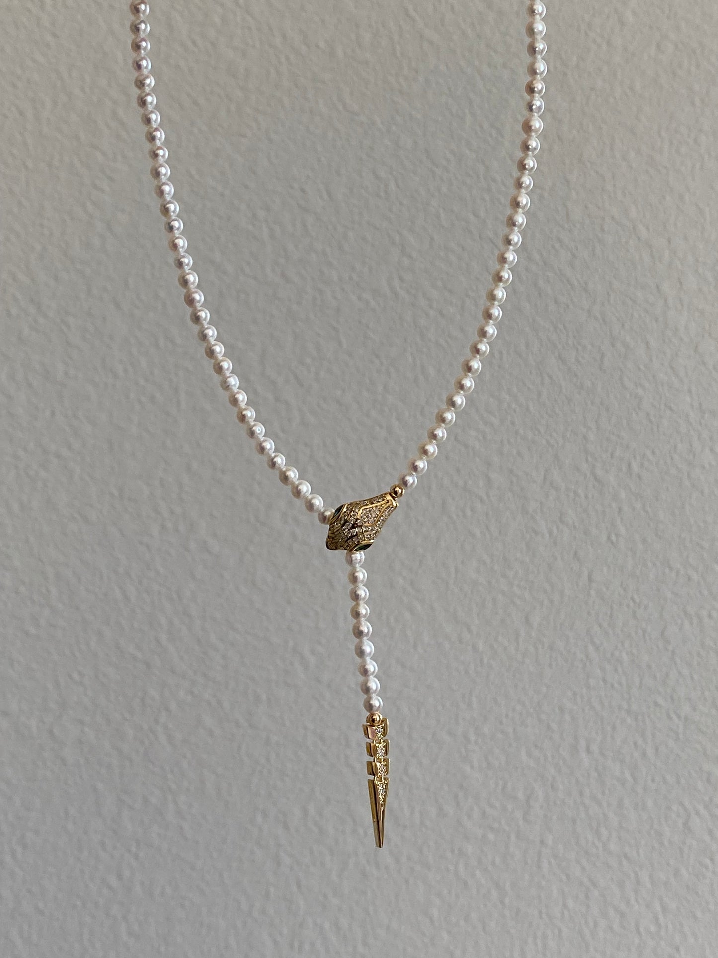 Unique Luxury Freshwater Pearl Adjustable Pearl Necklace with Snake Clasp Choker Necklace Wedding Jewelry gift for her anniversary gift