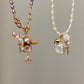 Balloon Pearl Necklace – Handmade Baroque Pearl Devil or Santa Statement Jewelry