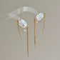 ASTRAEA Baroque Rectangle Pearl Tassel Earrings