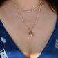 Natural Rice pearl 2-3mm Minimalist Maillard Color Rice Pearl chocker Necklace