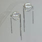 ASTRAEA Baroque Rectangle Pearl Tassel Earrings