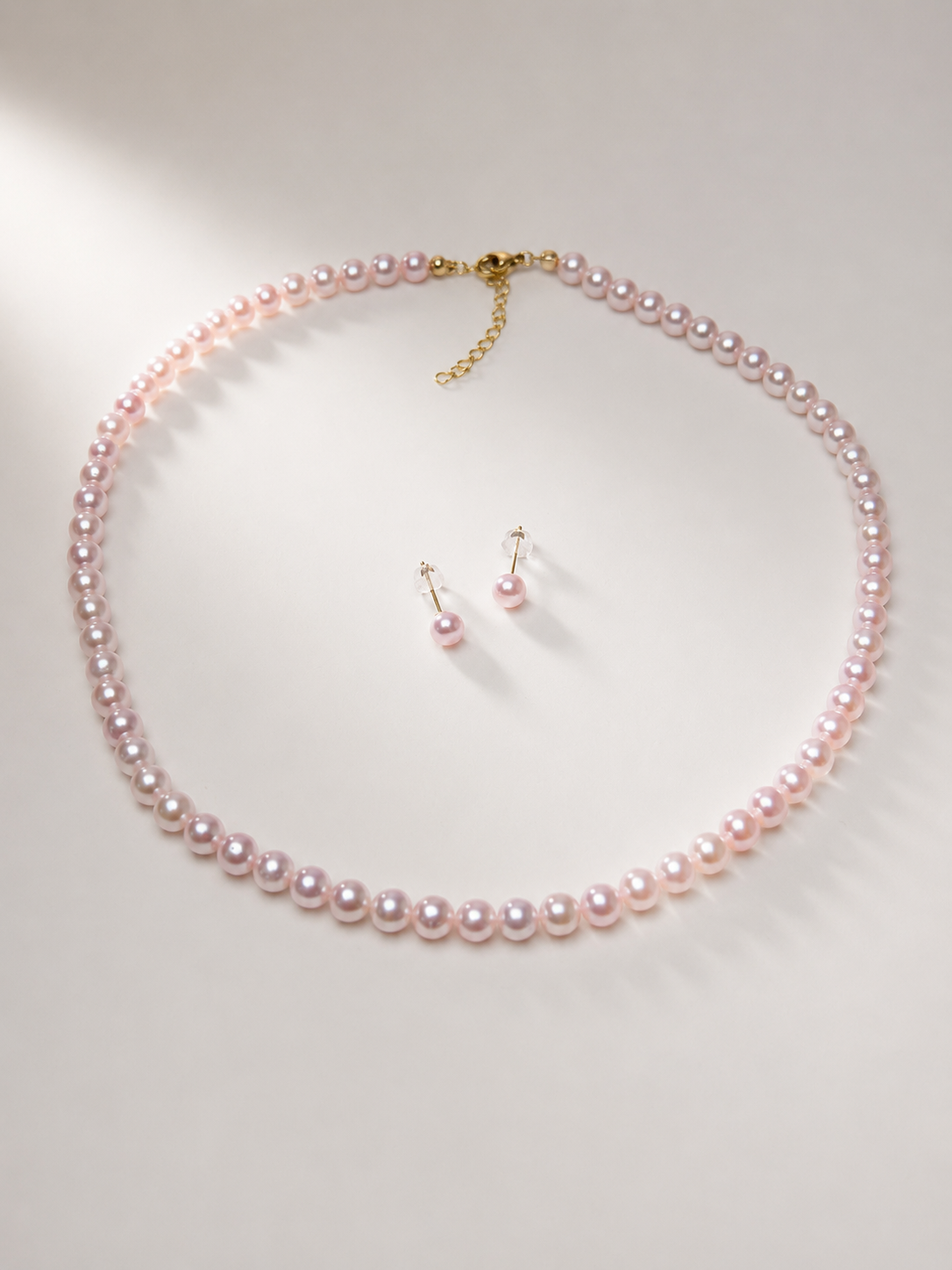 Sakura Pink Freshwater Pearl Necklace | Dainty Minimalist Pearl Choker Necklace