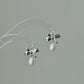 Heart Zirconia Bow Pearl Earrings Vintage Coquette Jewelry