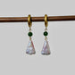 Baroque Pearl Watermelon Hoop Earrings Fruit Summer Jewelry