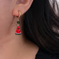 Baroque Pearl Watermelon Hoop Earrings Fruit Summer Jewelry