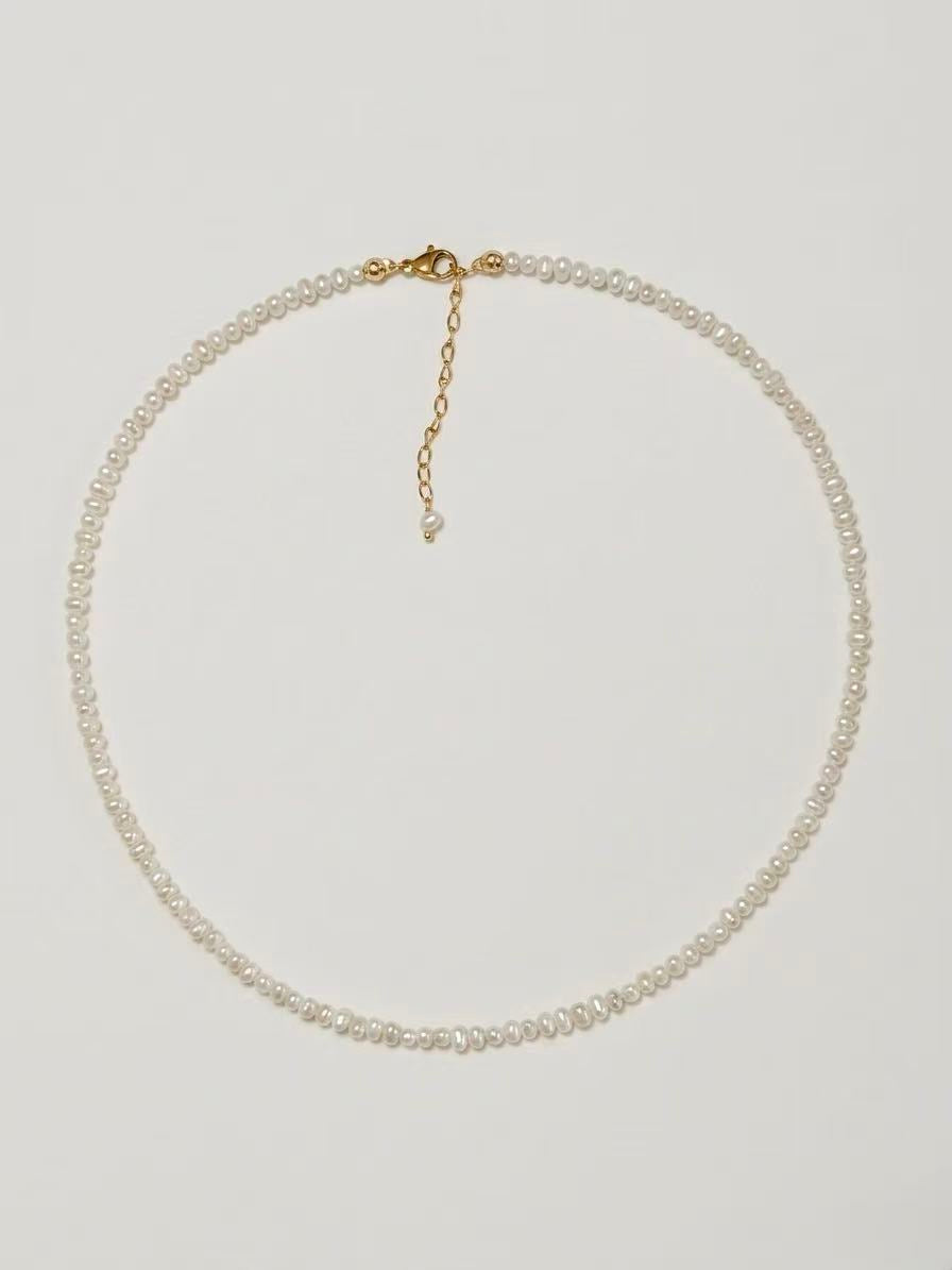 High Luster Multi Color White Baroque Pearl Choker Necklace