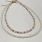 High Luster Multi Color White Baroque Pearl Choker Necklace