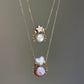 Celestial Crab Pearl Pendant Necklace - Cancer Zodiac Sign Jewelry, Heart & Star Baroque Pearl Charm for Her