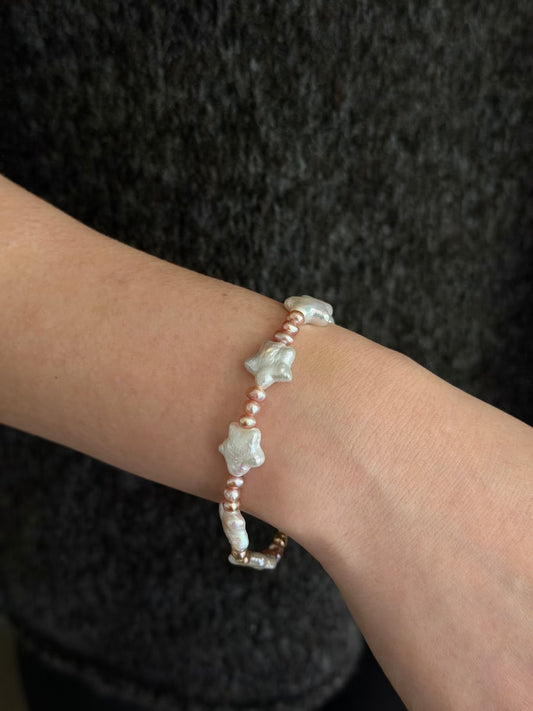 Convertible Star Pearl Bracelet Necklace Fairycore Choker Jewelry