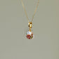 Baroque Pearl Heart Pendant Necklace Fairycore Coquette Jewelry