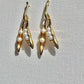 Botanical Pearl Pea Pod Earrings Garden Inspired Jewelry for Her