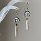 Crescent Moon Stick Pearl Earrings Celestial Witchy Jewelry