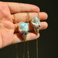 Baroque Pearl Ice Cream Cone Pendant Necklace Whimsical Jewelry