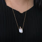 Baroque Pearl Ice Cream Cone Pendant Necklace Whimsical Jewelry