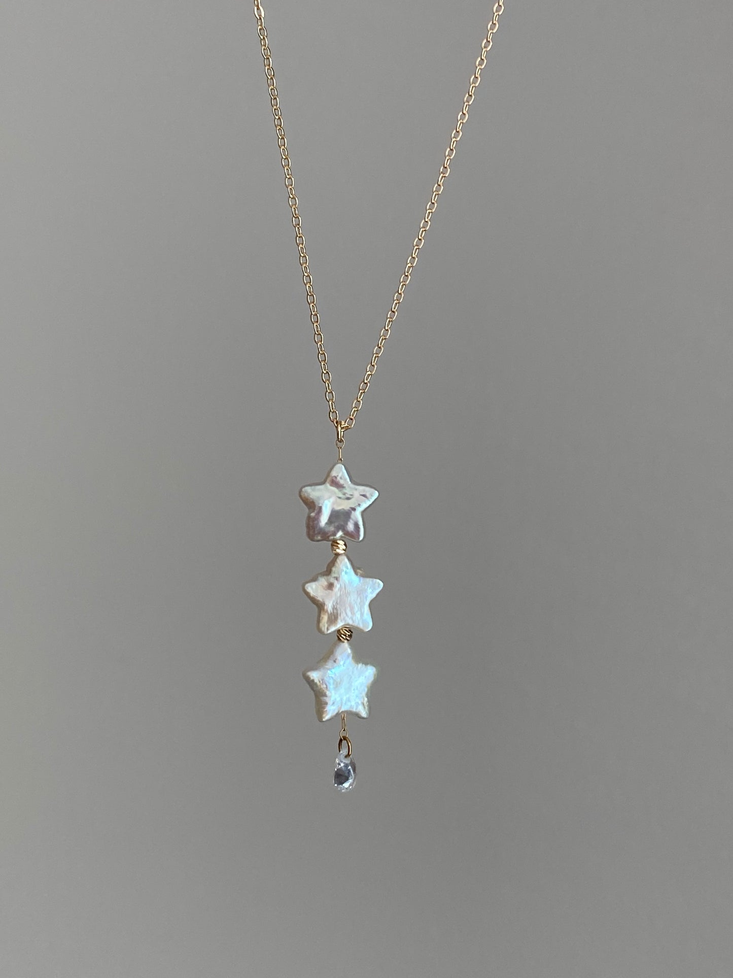 Baroque Star Pearl Necklace Celestial Dainty Choker Jewelry
