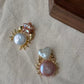 Celestial Crab Pearl Pendant Necklace - Cancer Zodiac Sign Jewelry, Heart & Star Baroque Pearl Charm for Her