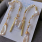 Natural freshwater baroque pearls rainbow vintage earring,gift for her, christmas gift